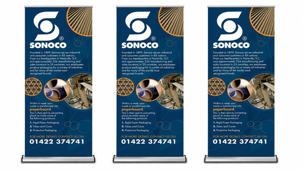 Sonoco Pull Up Banners Designed and Produced by Display Direct
