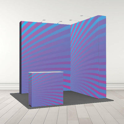 Fabric SEG Pop Up Graphic Stand - Available single or double sided in 4 sizes