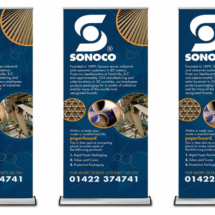 Sonoco Pull Up Banners Designed and Produced by Display Direct