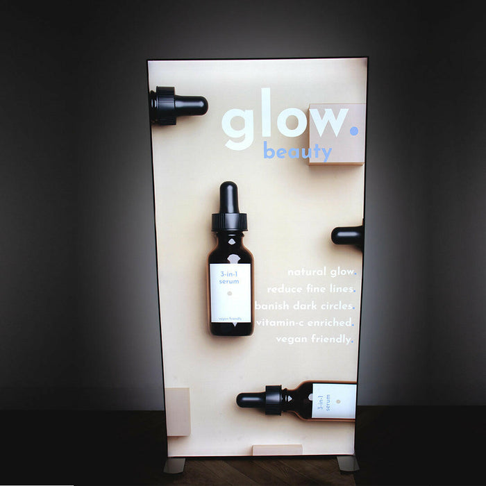 Customizable PVC LED lightbox ideal for retail displays and exhibitions - Silicon edge fabric technology