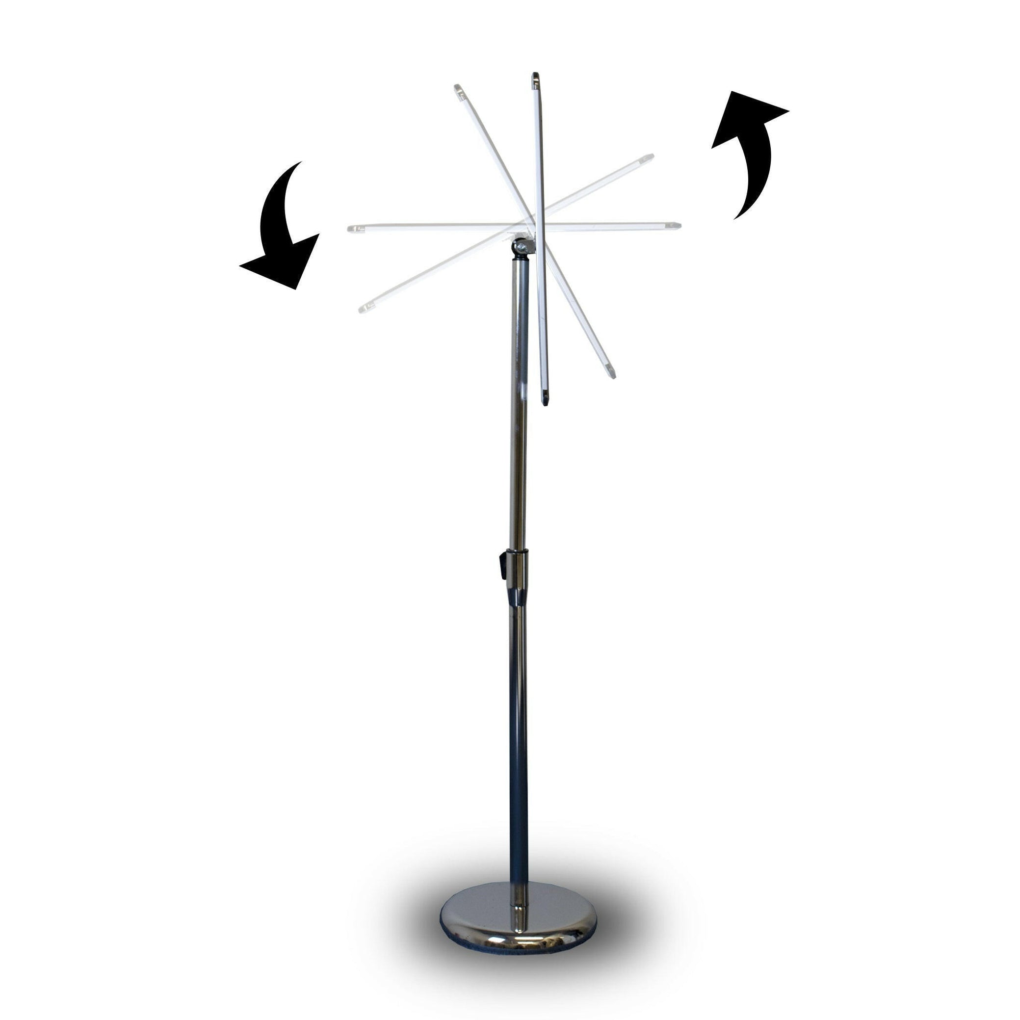 Freestanding Telescopic Rotating Snap Frame Display Stand — Display Direct