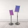 Freestanding Telescopic Rotating Snap Frame Display Stand - Available in 2 Sizes