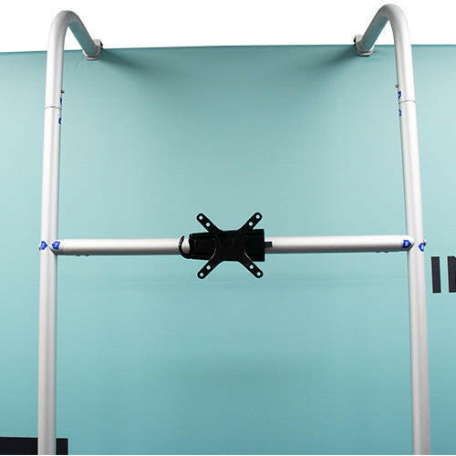 High-quality modular fabric display setup with versatile accessories