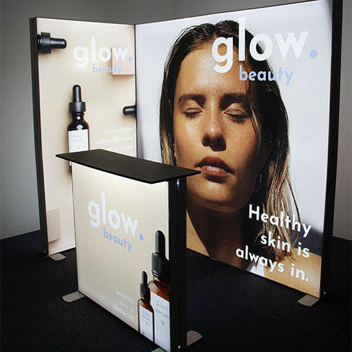 Customizable PVC LED lightbox ideal for retail displays and exhibitions - Silicon edge fabric technology