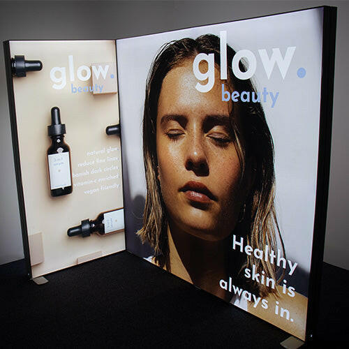 Customizable PVC LED lightbox ideal for retail displays and exhibitions - Silicon edge fabric technology